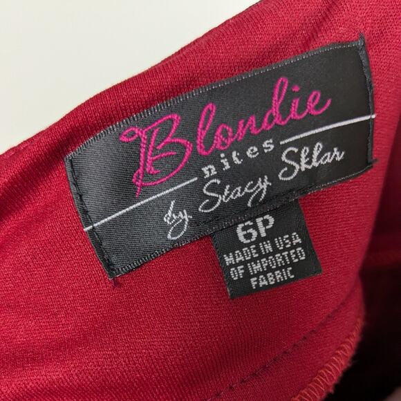 Vintage Nites Prom Dress Maxi Gown 6P Red Y2K Fairy Goth 90s Ombre Ruffle Glam - Picture 11 of 12